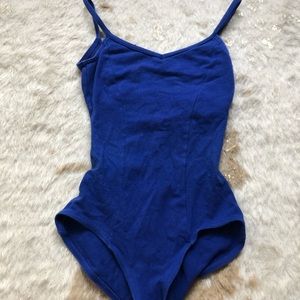 Blue capezio leotard